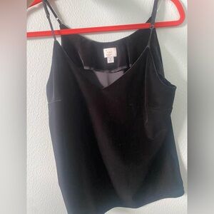 a new day Black Velvet V-Neck Cami with Adjustable Straps